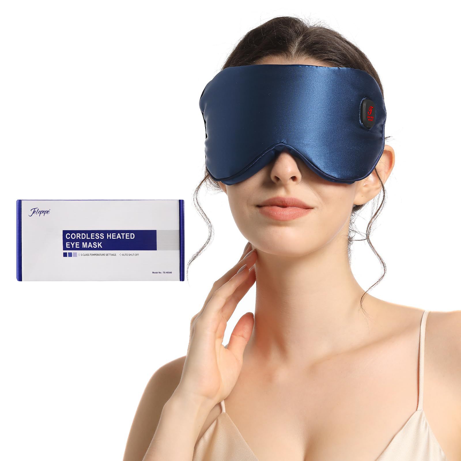 Cross-Border Electric Heating Eye Mask, Light-Blocking Graphene Heating Hot Compress Eye Mask, Eye Hot Compress, Steam Eye Mask, Detachable