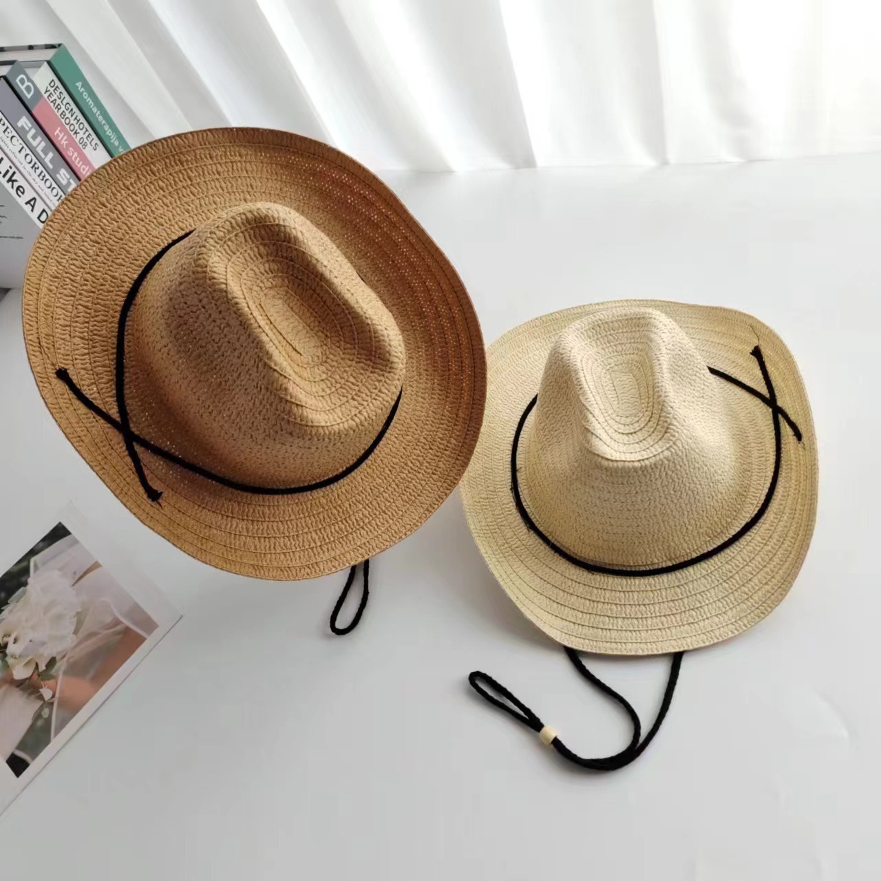 Straw Hat Men's Sun Protection Hat New Summer Sun Protection Fisherman Hat Fashion Retro Hat Men's Cross-Border Wholesale