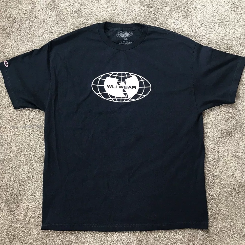 Who Care Retro Encyclopedia Loose-Fitting American High Street Style Vintage Short-Sleeve T-Shirt Band Wudang Style Foto QC de TAOBAO na Qualit.ly