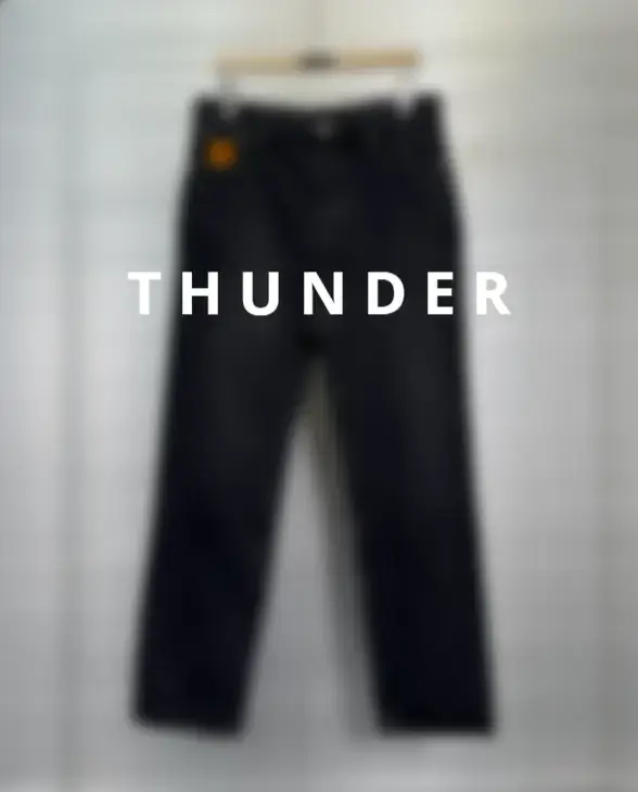 THUNDER Black Denim Pants