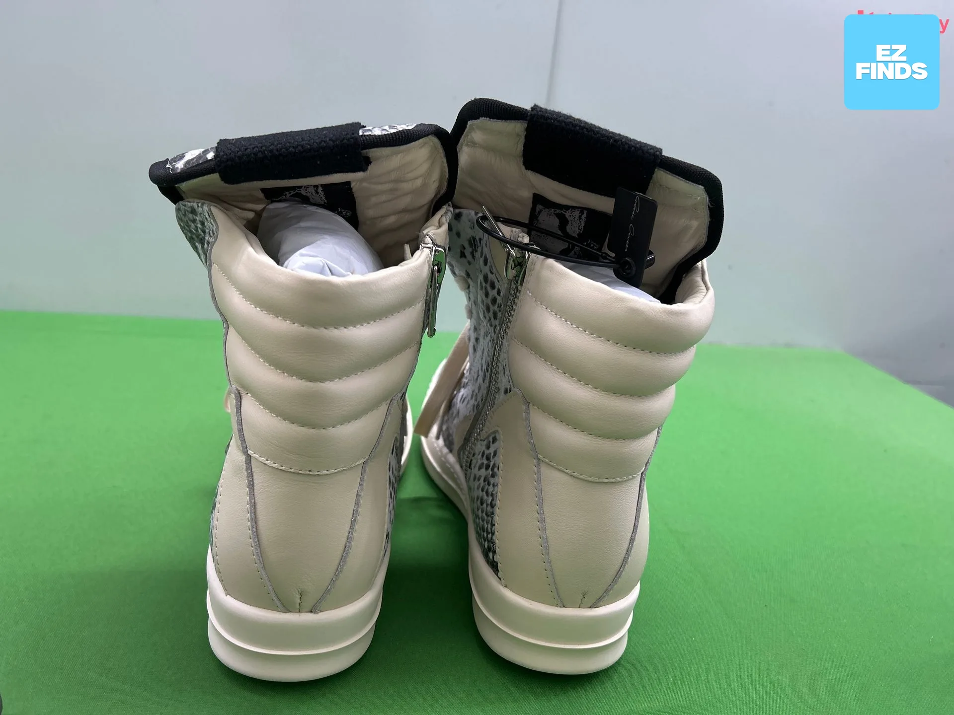 Spring and Autumn Style Guangzhou Shoes, Genuine Leather Snake Pattern, Round Toe, Height-Increasing Thick Sole, Casual Lace-Up, Inverted Triangle Men's Sneakers, Large Size 48, Trendy — QC-foto 2