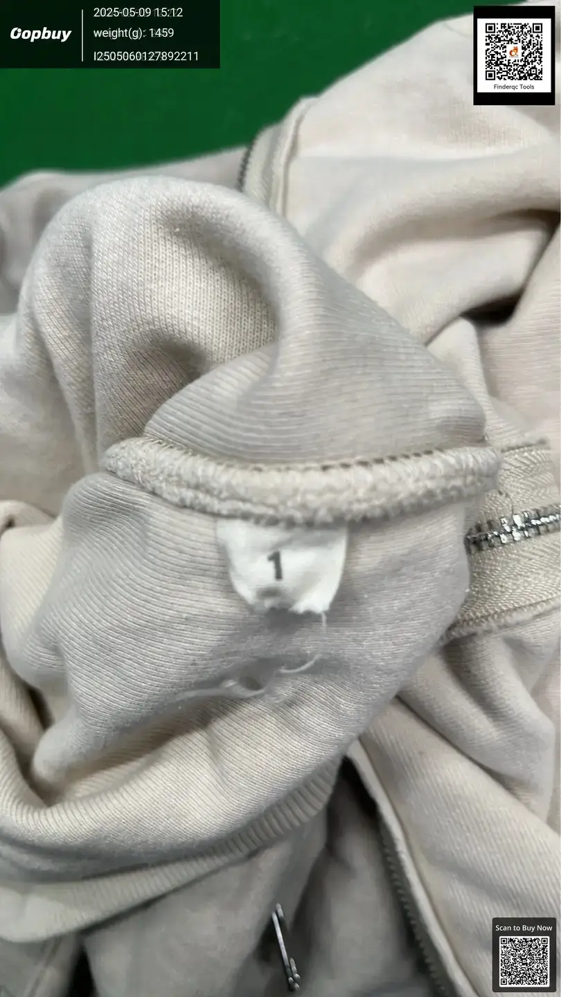 Yeezy Ssason9 sample Hoodie Heavy Double Washable Duplex Face Mask Zip Hooded Sweater Jacket