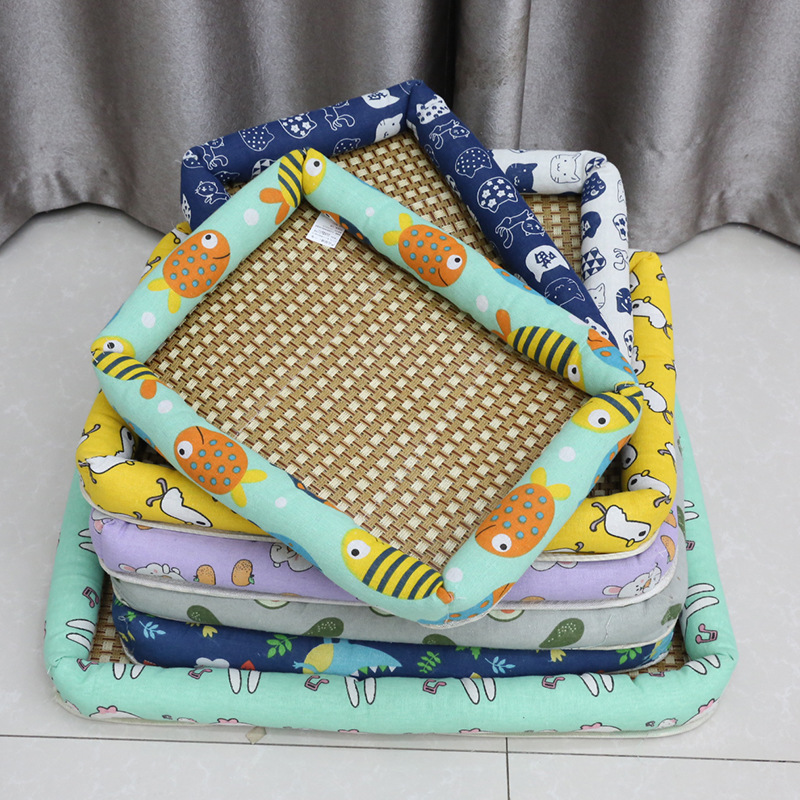 Summer mat Teddy nest rattan cooling cat nest cool dog sleeping nest kitten mat dog cat general nest