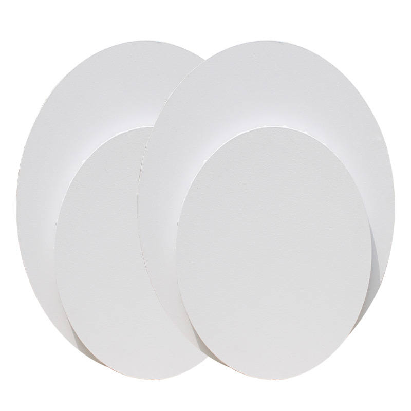 Factory wish round linen canvas oil painting plate frame black cotton linen shaped cloth frame oil painting acrylic cloth frame