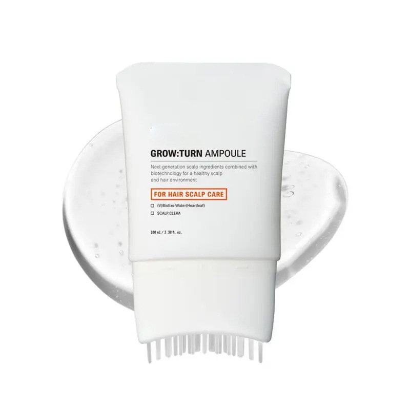Cross-Border Hair Growth Serum Grow Turn Ampoule Comes with a Brush Head to Massage the Scalp and Increase Hair Density