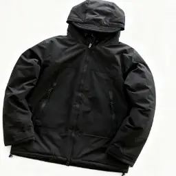 Left Embroidered Small Chest Patchwork, Eight-Character Zipper Pocket, Two-Color Zipper, Parka down Jacket 22111712