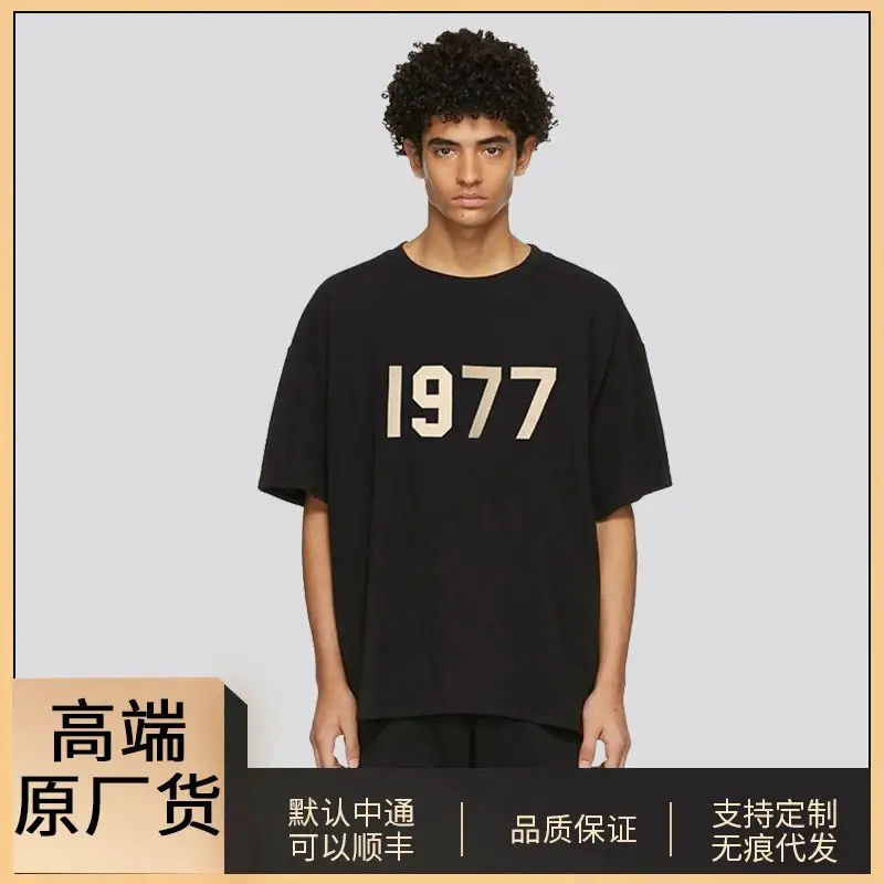 高端原厂Essentials短袖男士T恤潮牌Fog高街2022春夏款1977圆领
