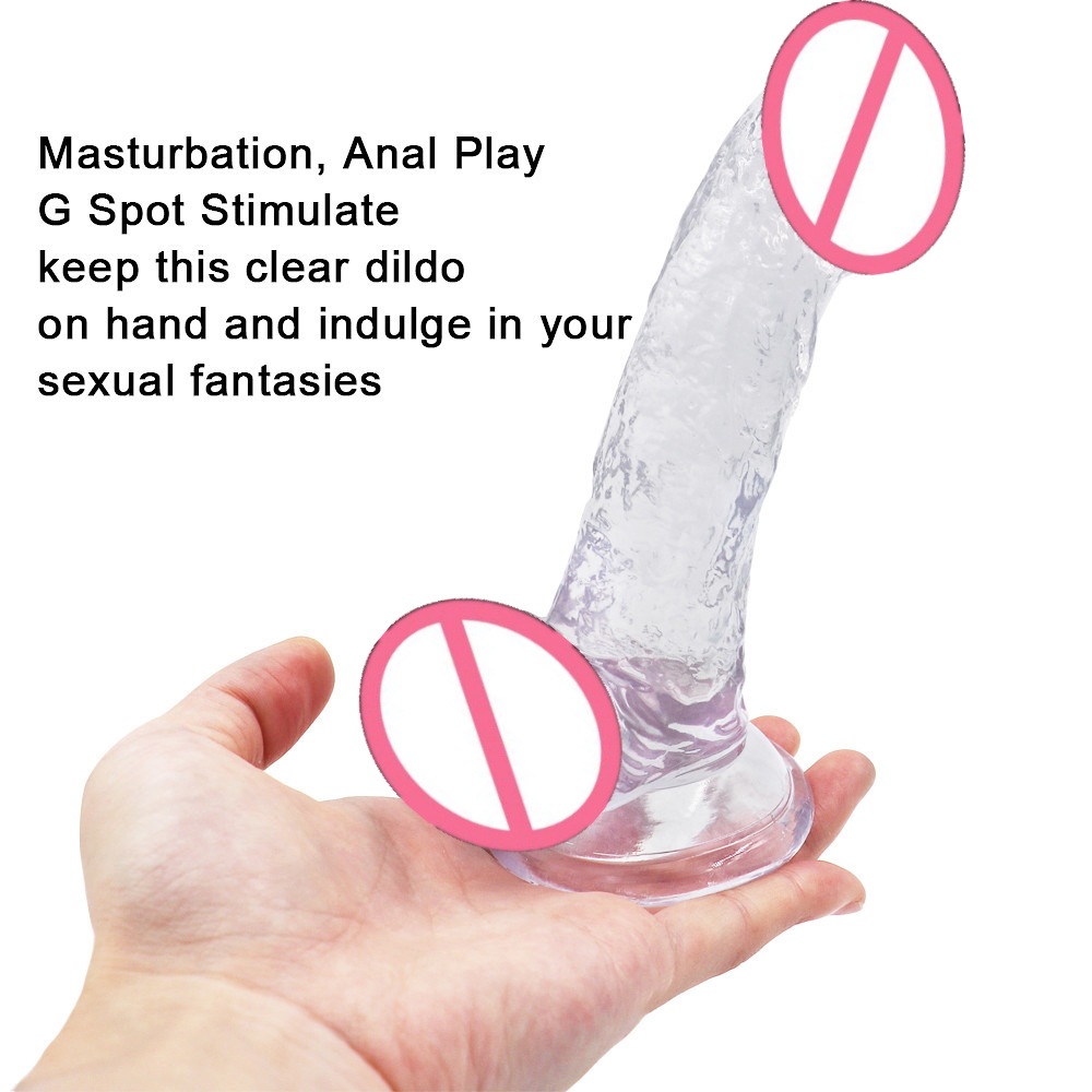 Small Moon Transparent Crystal Small Penis Sucker for Novice Women Masturbator for Adult Sex Fun Sex Products Dilapis