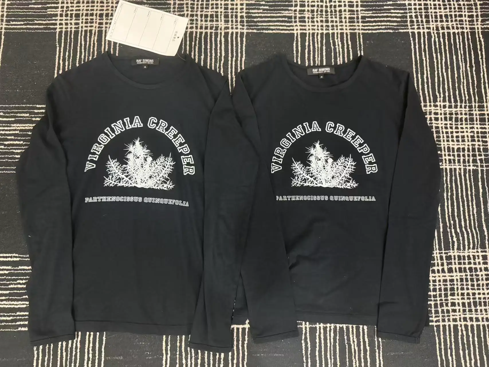 Raf Simons Virginia Creeper Long Sleeve T-Shirt Black