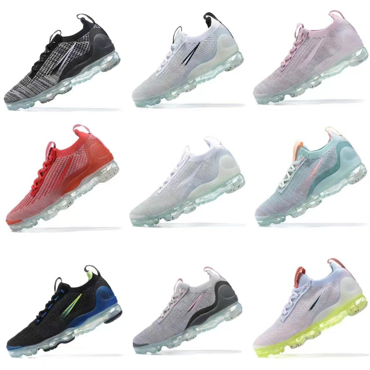 Putian Shoes Max270 Large Cushion Shoes for Men and Women, Fly-Knit Mesh Breathable Non-Slip Casual Sports Running Shoes, Low-Top Foto QC de 1688 na Qualit.ly