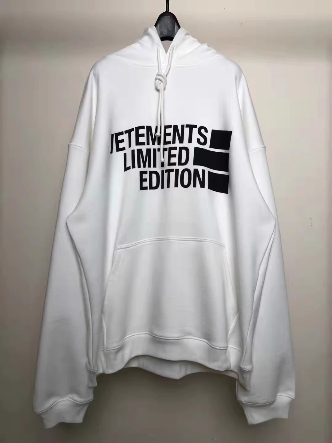 In Stock Ietements Limited Edition Co-Branded White Unisex Logo Oversized Thick Sweatshirt Os Niche Hoodie