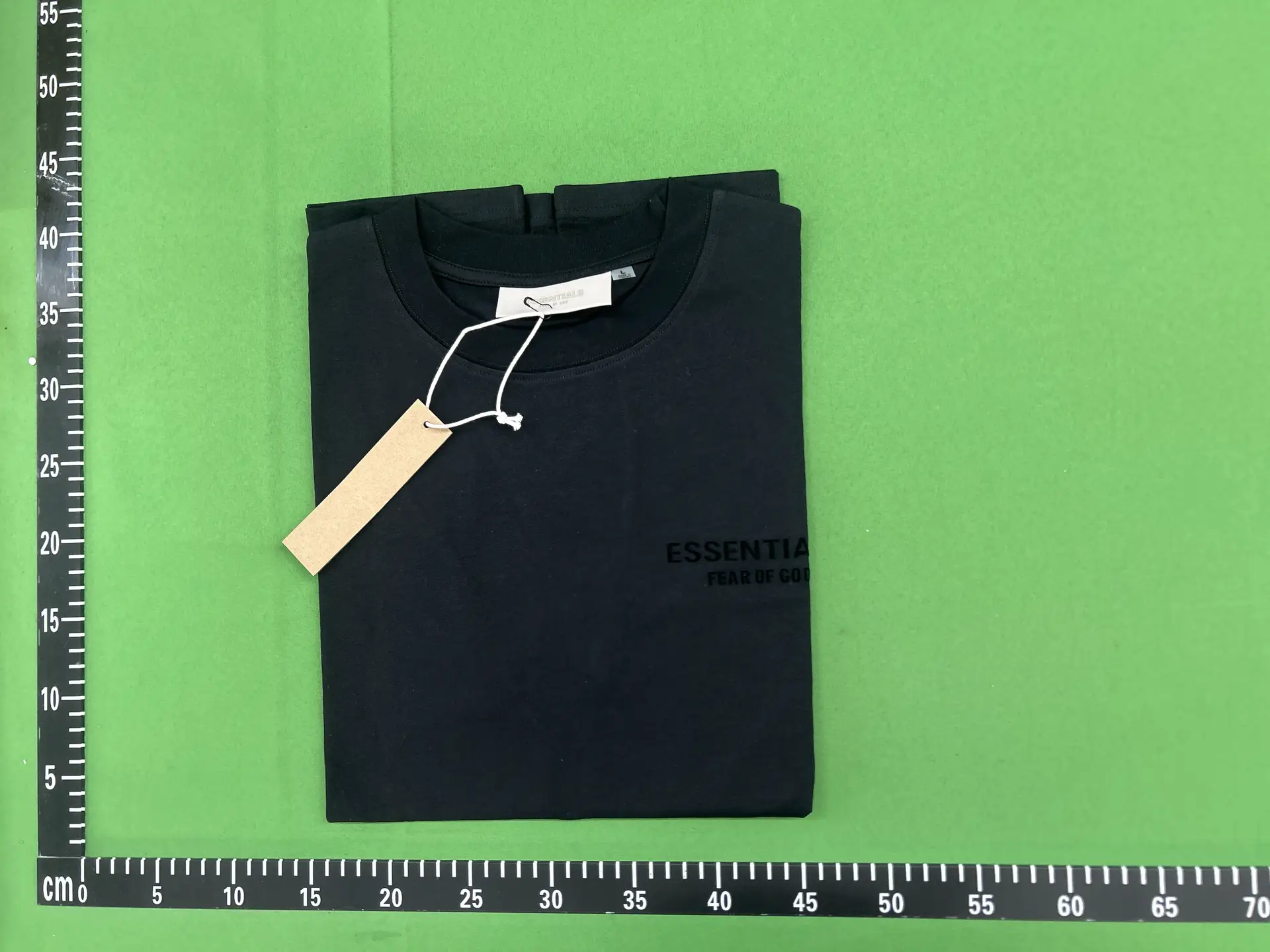 FOG Double Line Season 8 ESSENTIALS Back Plush Printed Short Sleeve High Street Trendy Brand Loose Casual T-shirt for Men