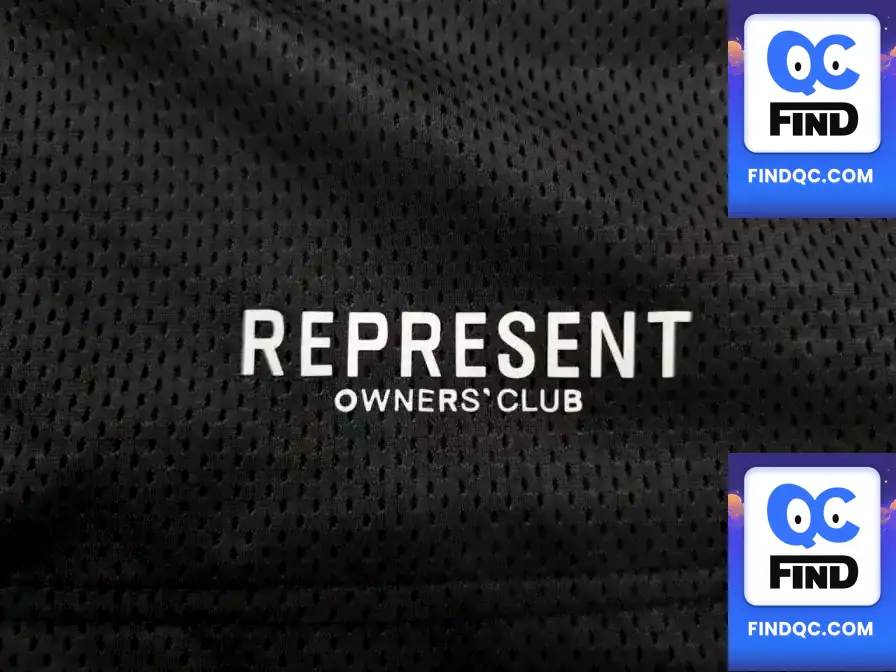 REPRESENT CLUB MESH SHORTS MEMBERS ONLY Logo Print Mesh American High Street Shorts