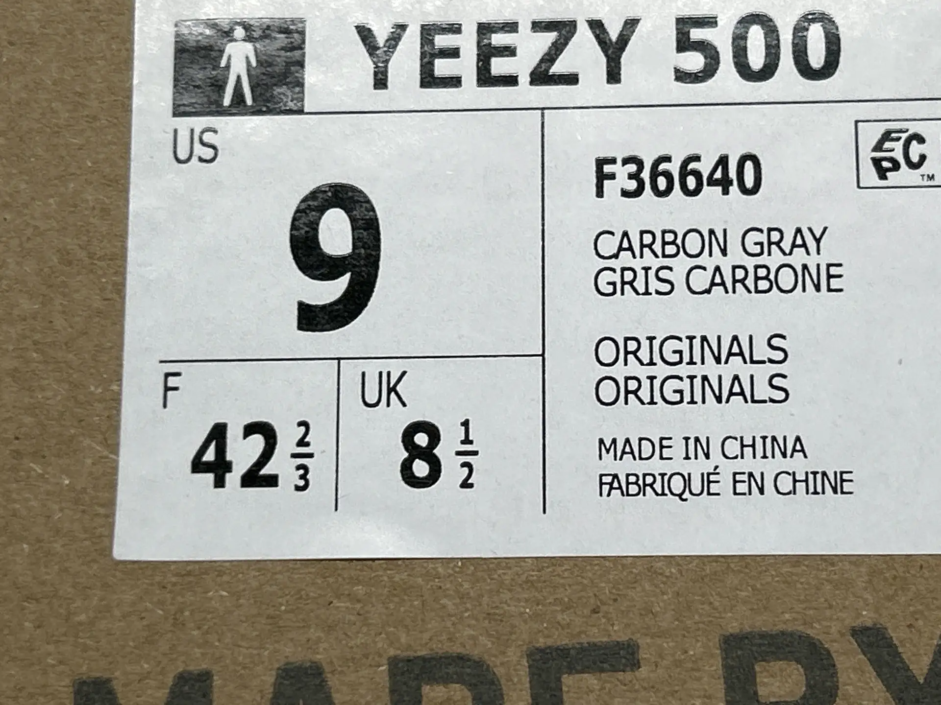 Adidas Yeezy 500 Carbon Gray