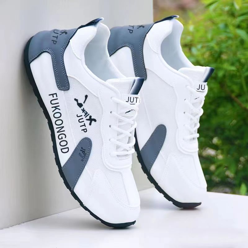 Inner Height Increasing Men's Shoes Summer 2024 New Men's Soft-Soled Running Shoes Handmade Sole Shoes Taobao Pinduoduo Dropshipping