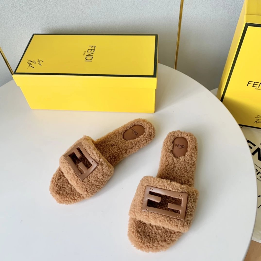 Fendi Fur Slides
