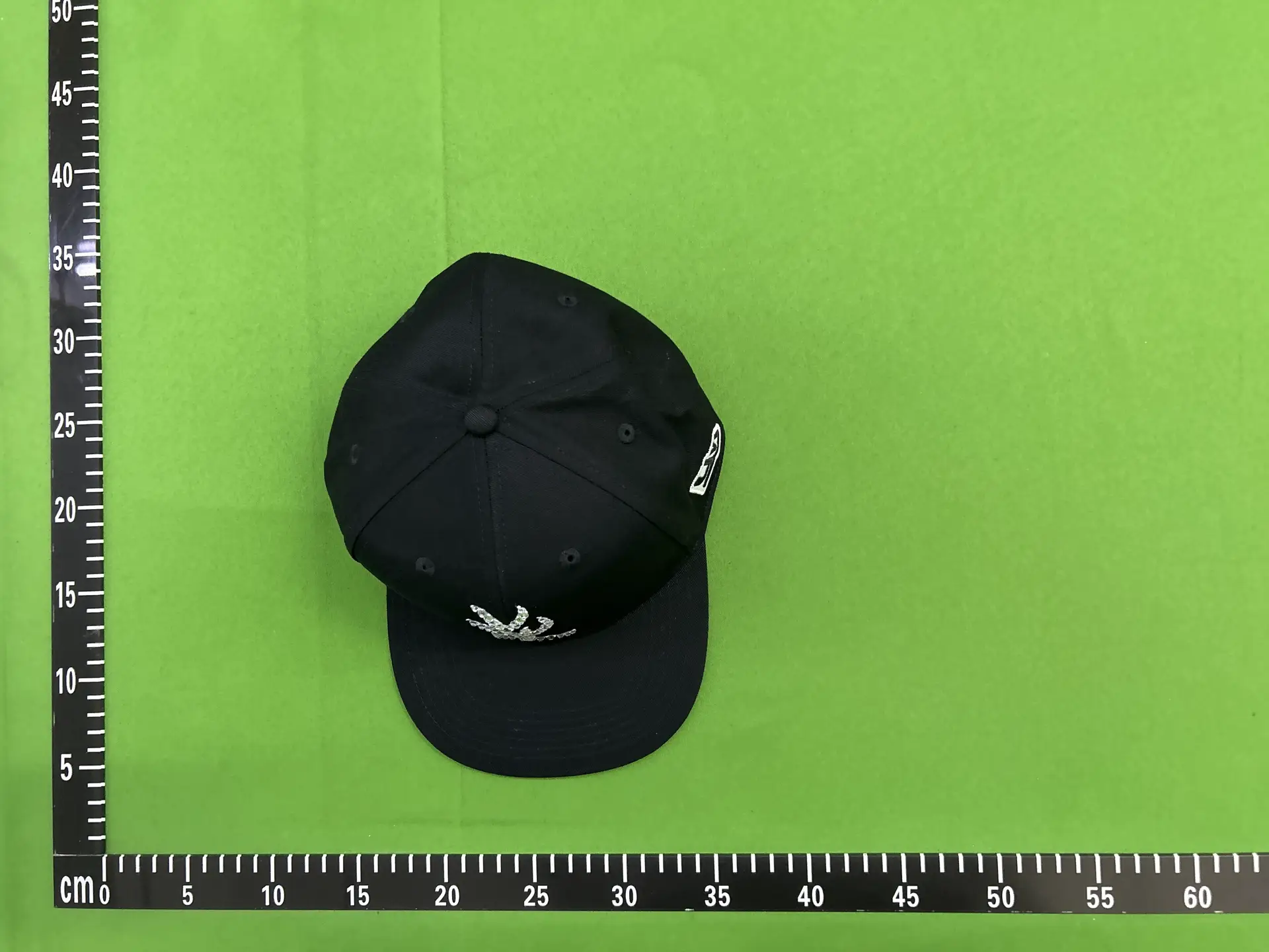 Opium Yvl Crystal Hat Black Rhinestone Hip-Hop Flat Brim Hat High Top Playboi Carti