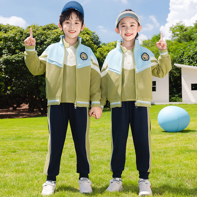 School Uniform for Elementary School Students Spring and Autumn suit College Style First Grade Class Uniform Children's Baseball Uniform Summer Kindergarten Garden Uniform