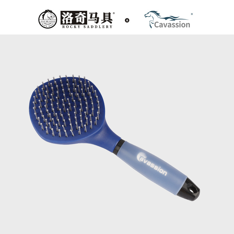 Horse Mane Comb, Horse Brush, Horse Grooming and Care, Silicone Handle, Horse Equipment, Equestrian Supplies Wholesale 8801075