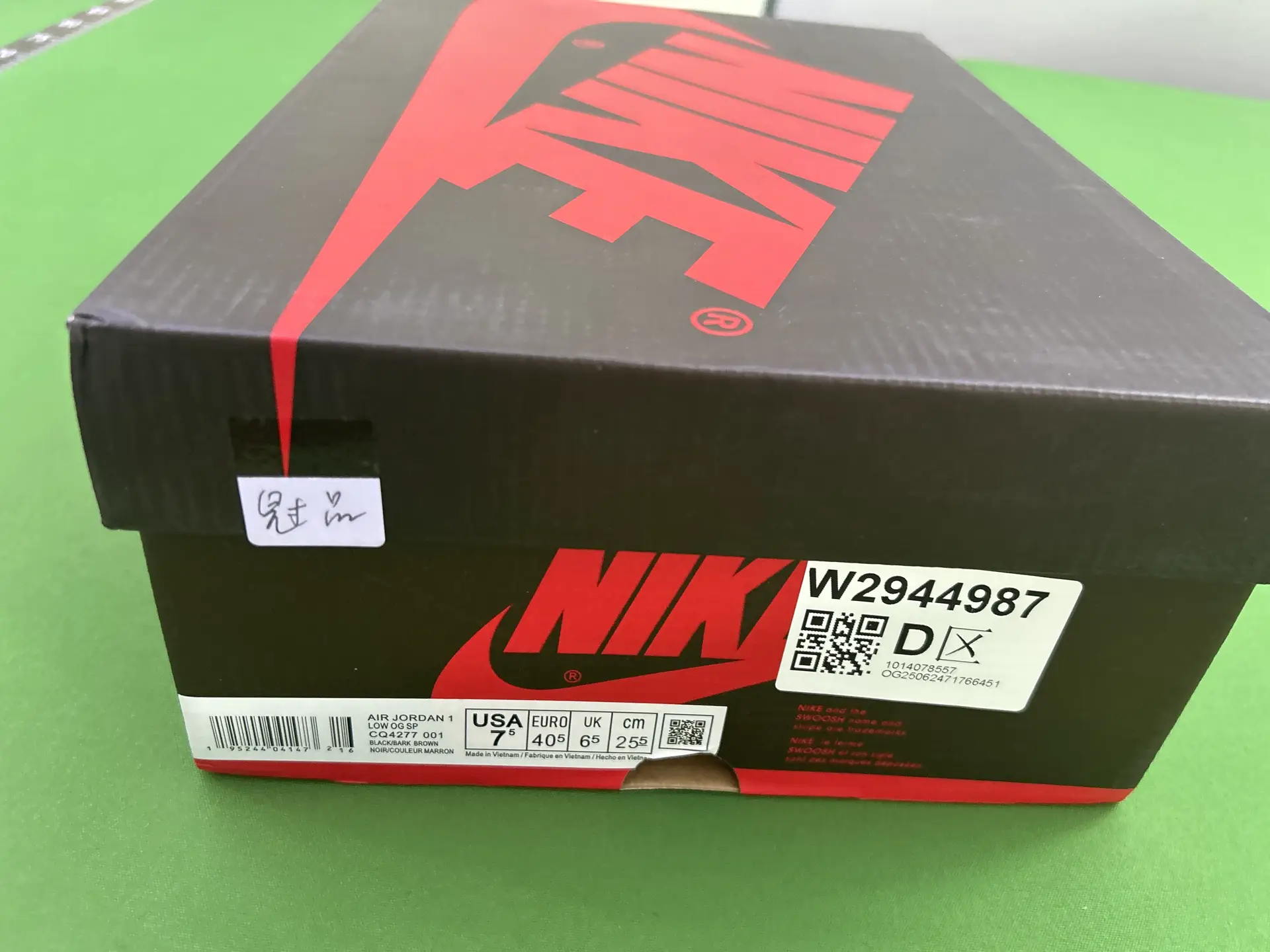 Nike Air Jordan 1 Low OG SP Black/Bark Brown