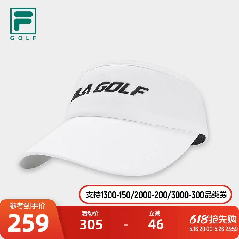 Fila Official Men's Hat Empty Top Hat 2025 Summer New arrival Golf Sports Hat Sun Hat Peaked Cap