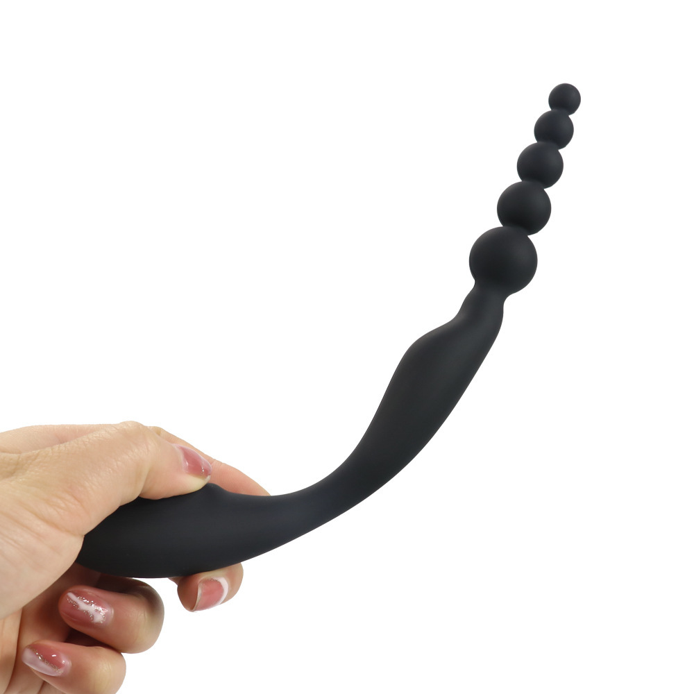 Adult products wholesale silicone back court pulling beads anal plug two-head universal male and female masturbation device AliExpress Amazon