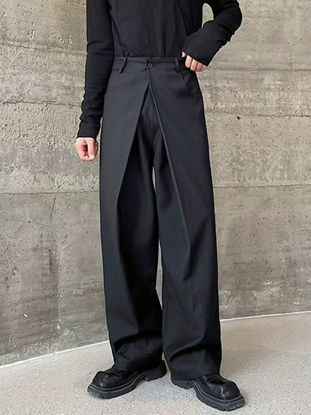 Cross-Border Japanese-Style Suits for Men and Women with Irregular Splicing and Drape Design Harem Pants Wide-Leg High-Waist Slim Casual Trousers