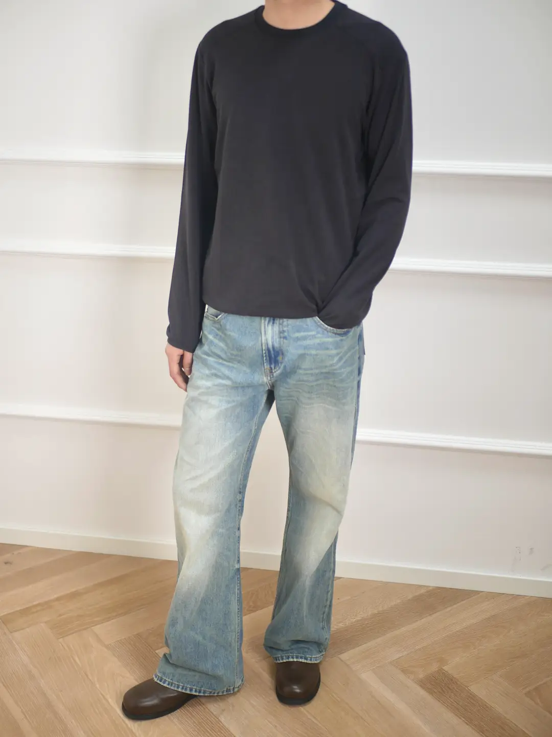 No Logo First-Layer Cowhide Brown Chelsea Boots Genuine Leather Minimalist Old Money Short Boots Non-Our Legacy