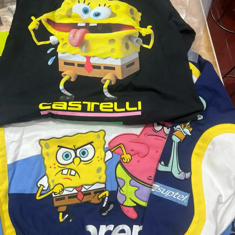 Ss25 Week11 Short-Sleeved T-Shirt Basic Popular Cotton Cartoon Loose Type Ready Stock
