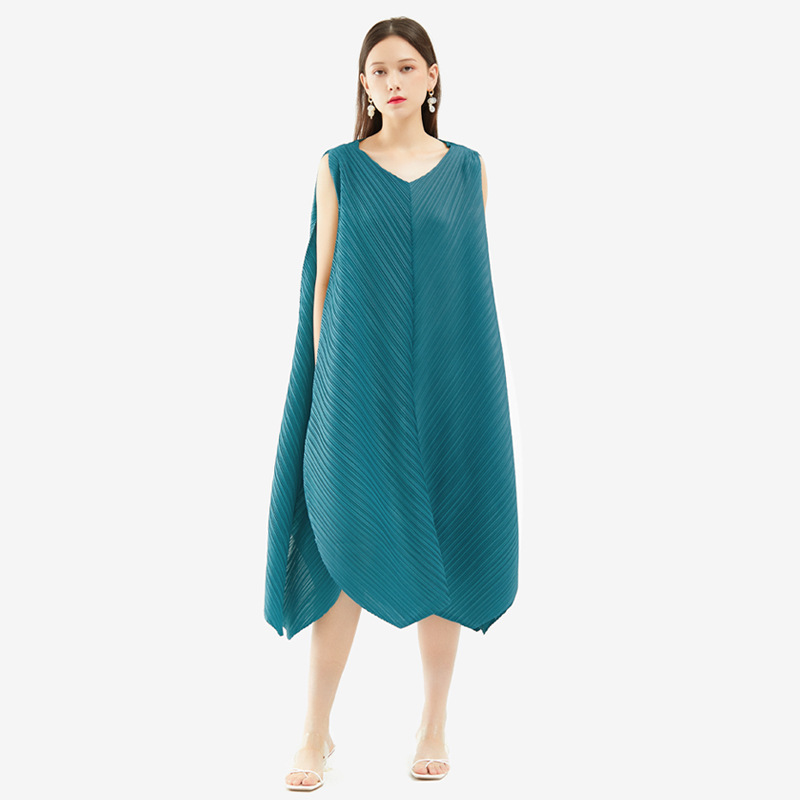 2026 Summer New Design Mid-Length Casual Loose Skirt Sleeveless Vest Dress for Women Cross-Border Hot Keywords