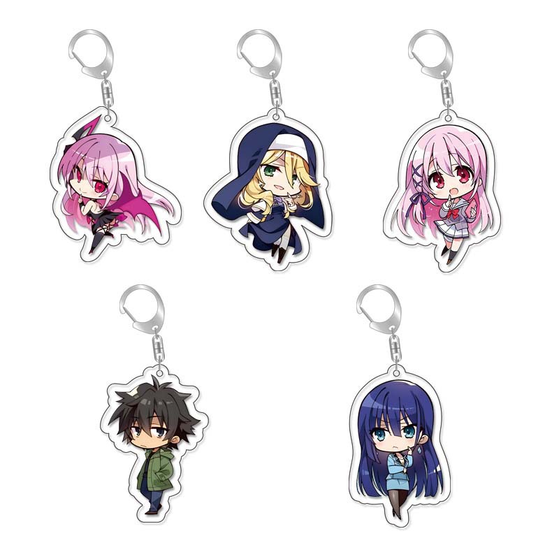 Contract Kiss pendant peripheral animation acrylic double-sided pendant key chain Engage Kiss Wood