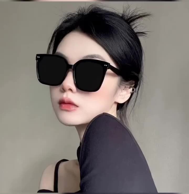 New large frame gm sunglasses women's high-grade versatile polarized sunglasses men's fashion trendy sunglasses factory wholesale