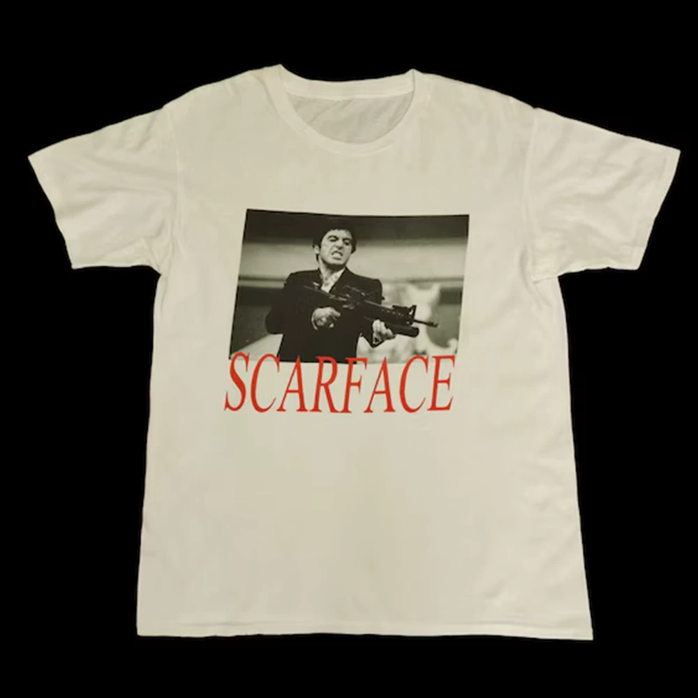 Vintage 2000s Scarface Movie Scarface Star Short Sleeve Short T Trend