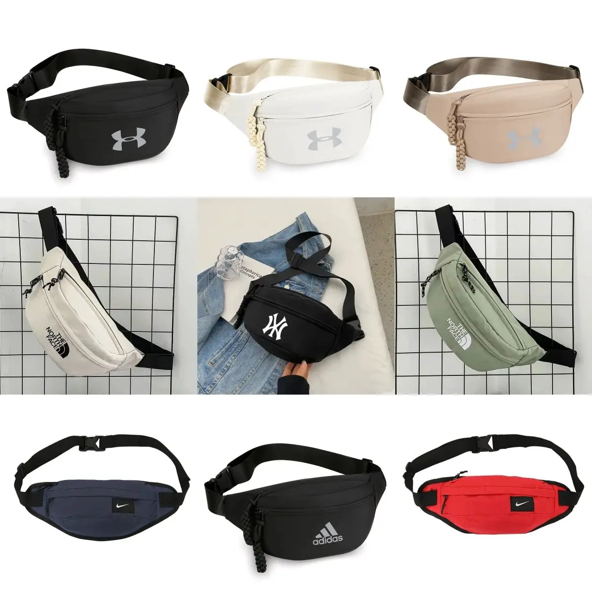 Men's and women's sports shoulder crossbody bag