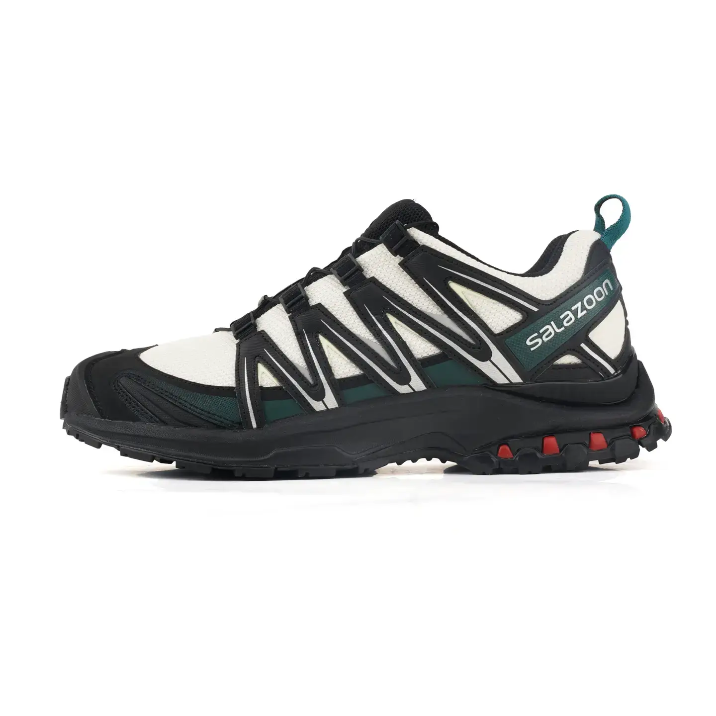 Salazoon white black green hiking shoes