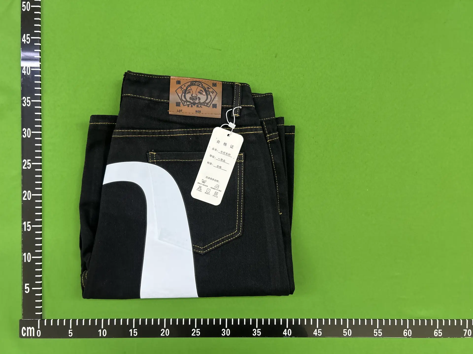 Longtengfushen Denim shorts Men's Trendy Brand Summer Mid-Length Pants Stylish Print Large m Trousers Loose Thin Style Denim