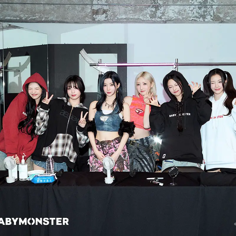 Babymonster Concert Hello Monsters Same Style Spring & Fall Hoodie Sweatshirt Zipper Outwear