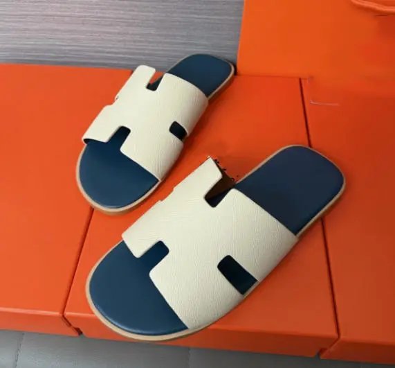男士头层牛皮英伦时尚真皮一字拖凉拖 Foto QC da WEIDIAN su Qualit.ly