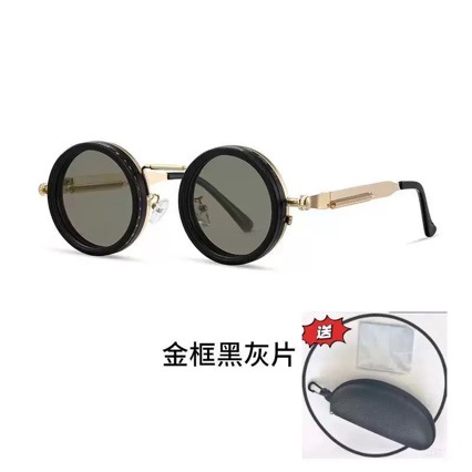Cross-Border Infinitely Rotating Filter Nine-Level Adjustable Light-Reducing Sunglasses Retro Personalized Polarized Sunglasses Steampunk