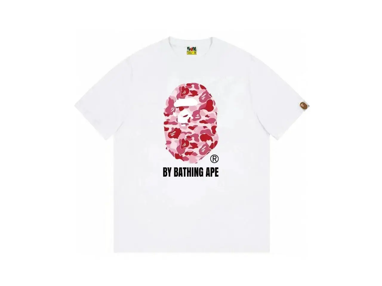 BAPE By Bathing Ape Pink Camo Shark T-Shirt