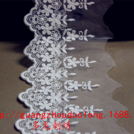 1049956DIY lace clothing home textile accessories mesh embroidery width 8cm
