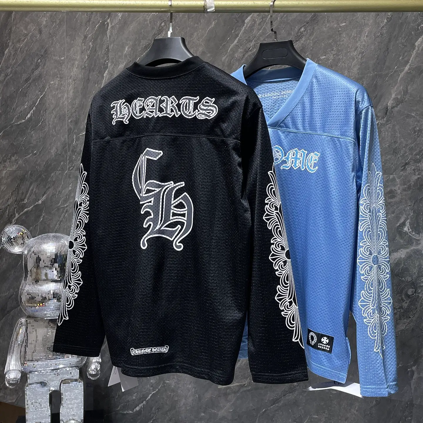 25Ss Correct Version High Quality Chrome Hearts Chrome Long-Sleeved Limited Flower Arm Ice Hockey Uniform