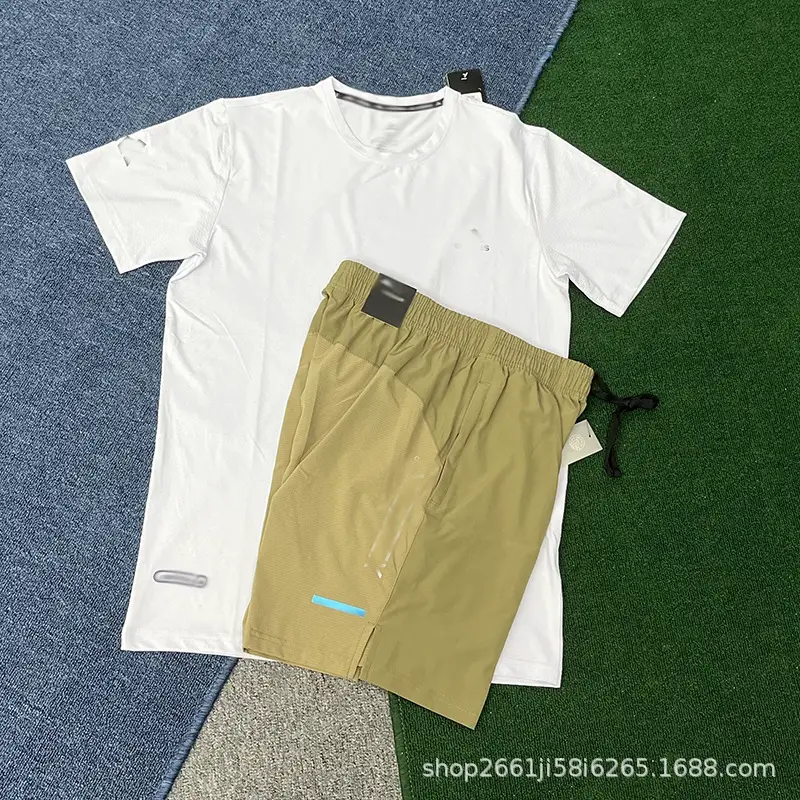 Summer Sports and Leisure Suits, Shorts, T-Shirts, Track and Field Training, Loose Quick-Drying Running Fitness Basketball Uniforms for Men Wholesale