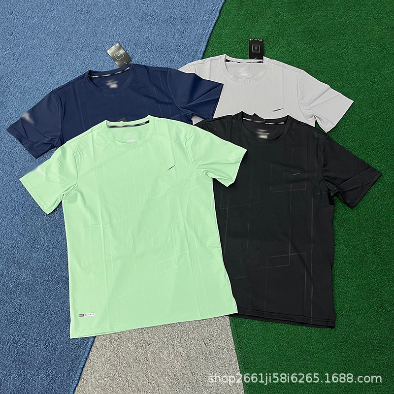 26 New Summer Sports Quick-Drying Fitness Basketball Sports T-Shirts Breathable Sweat-Wicking Training Running Loose Tops for Men