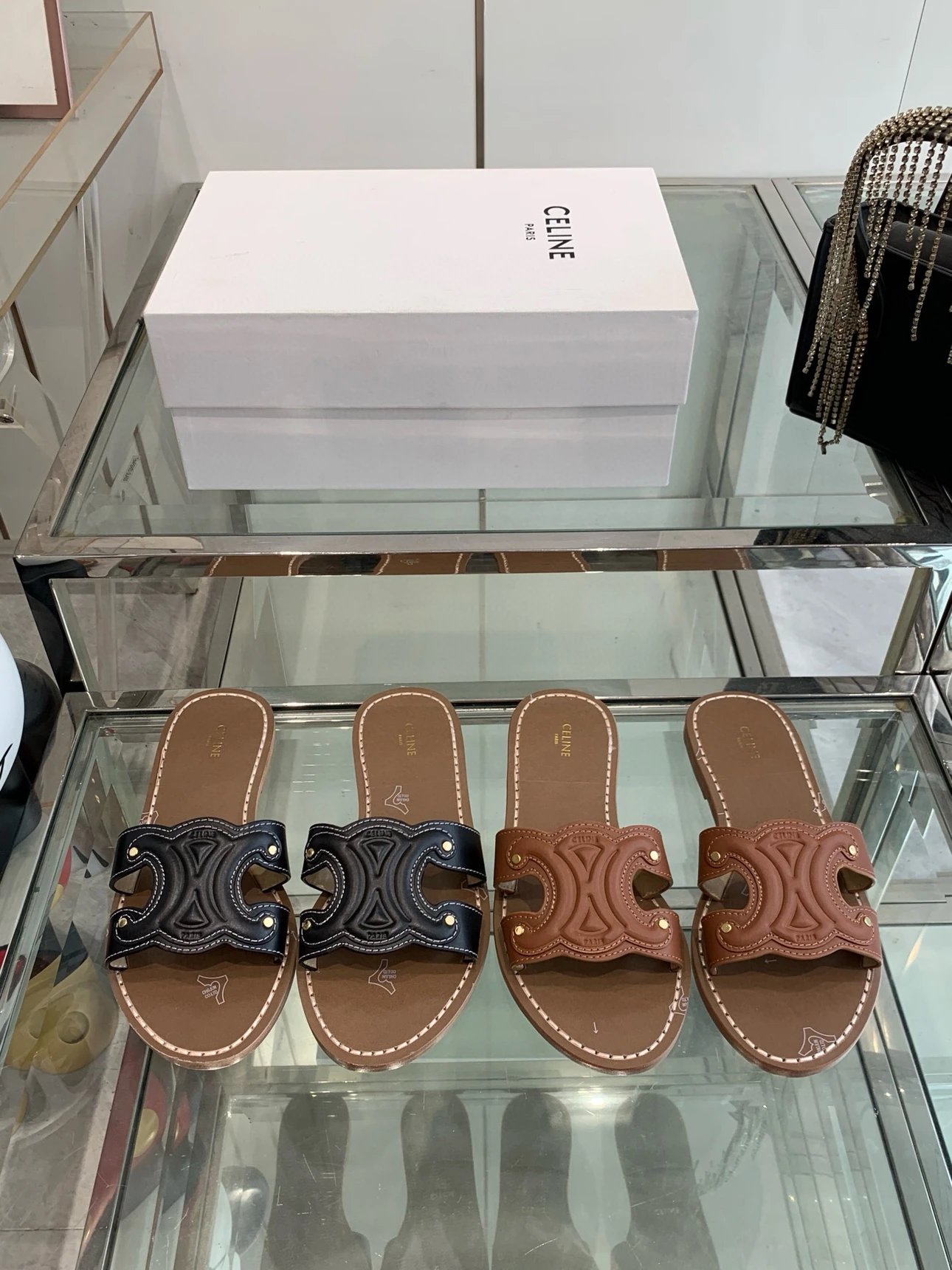 CELINE Triomphe sandals