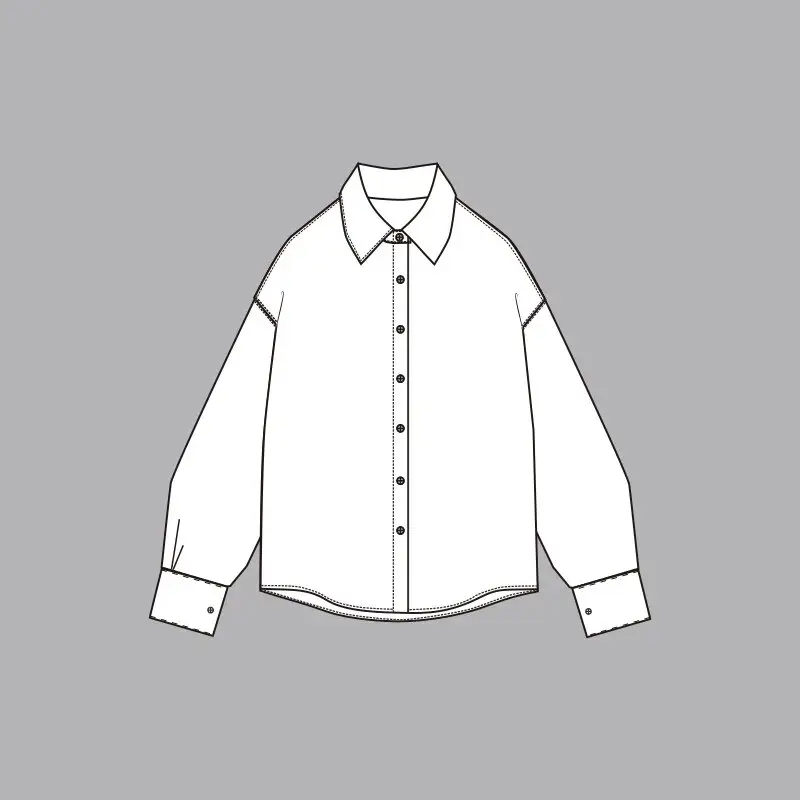 法兰绒格子拼色衬衣外套- 可 528465 （YHX）