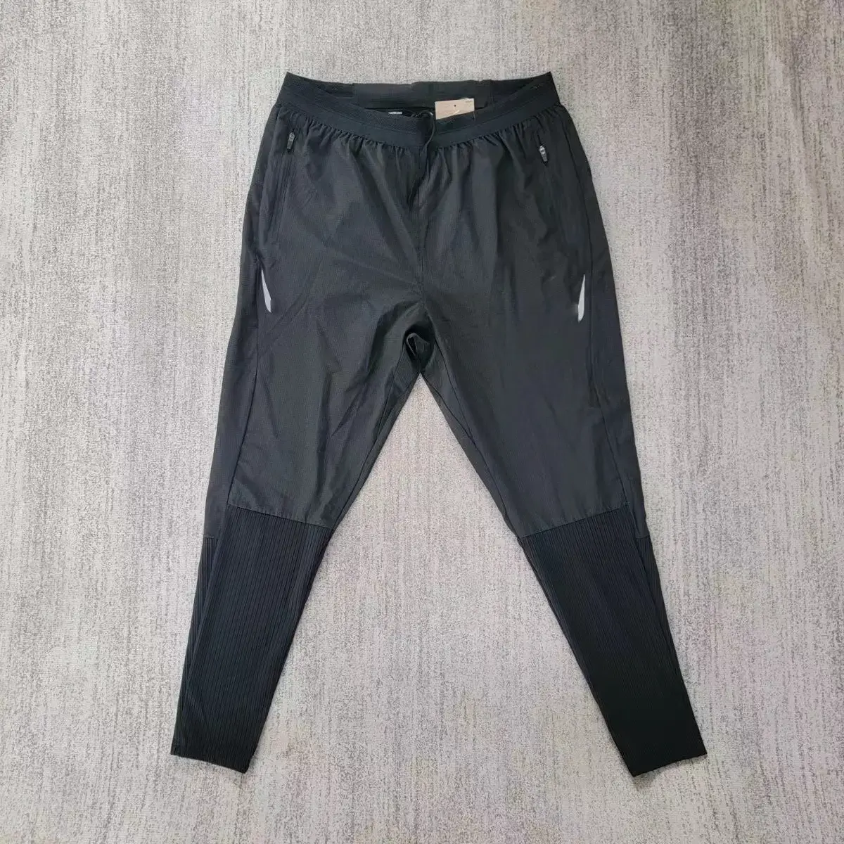 Track and Field Pants for Sports Students, Elastic, Quick-Drying, Two-In-One, Men's Tapered Leg, Ribbed, Running, Marathon Sports Equipment