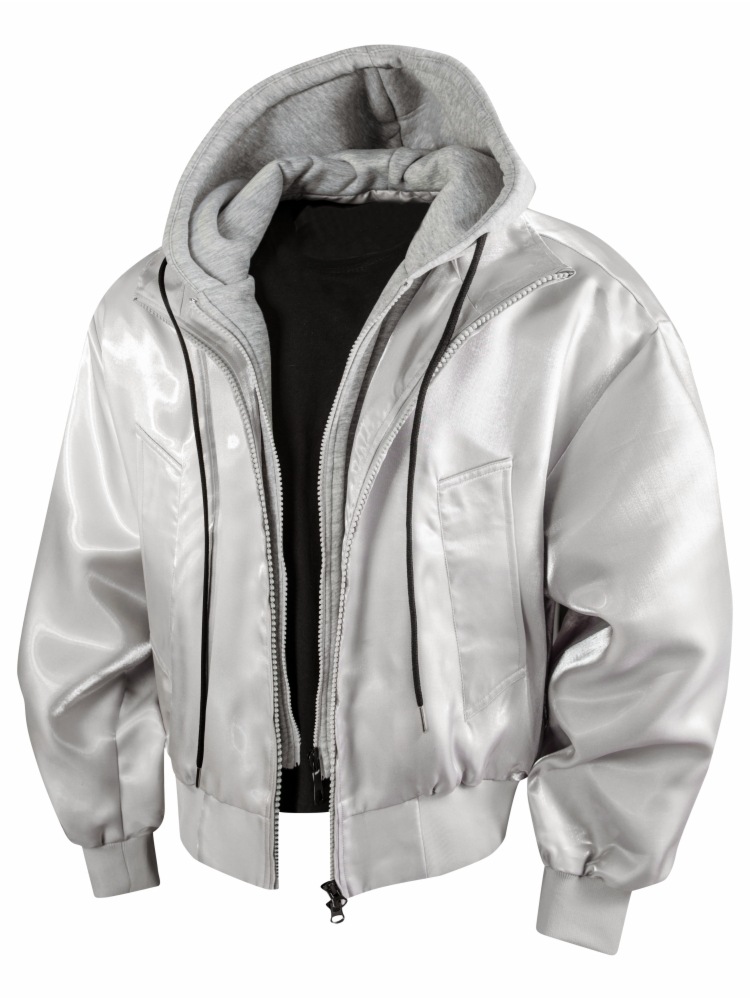 American-Style Ins Tie-Dye Fake Two-Piece Hooded Jacket for Men and Women 2025 Spring and Autumn Dirty Style New Jacket Couple Top