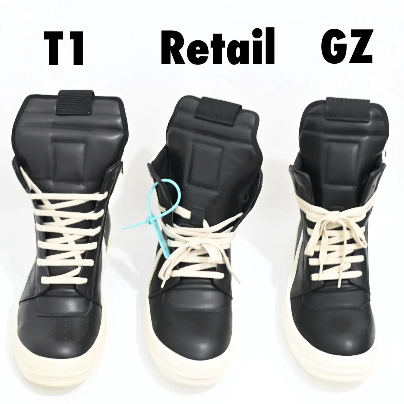 Rick Owens High Top Sneakers Black