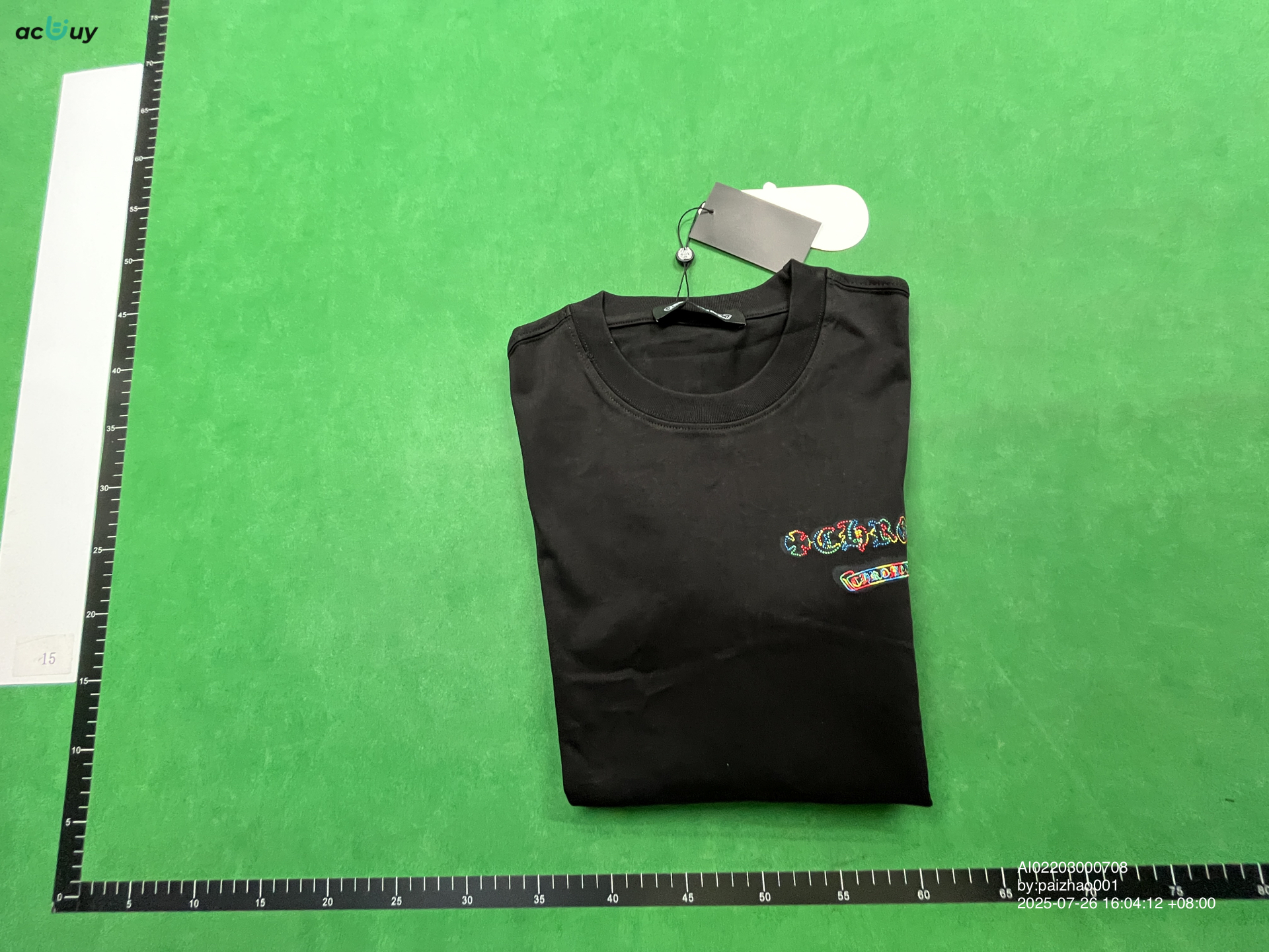 Chrome Hearts 25ss new gram Luo summer short sleeve European and American street men and women with a generation of hair — QC-foto 2